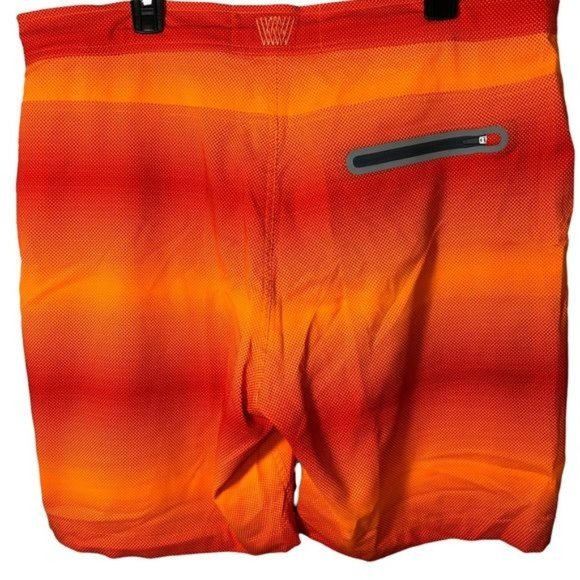 Mack Weldon Orange Swim Board Shorts - Picture 6 of 9